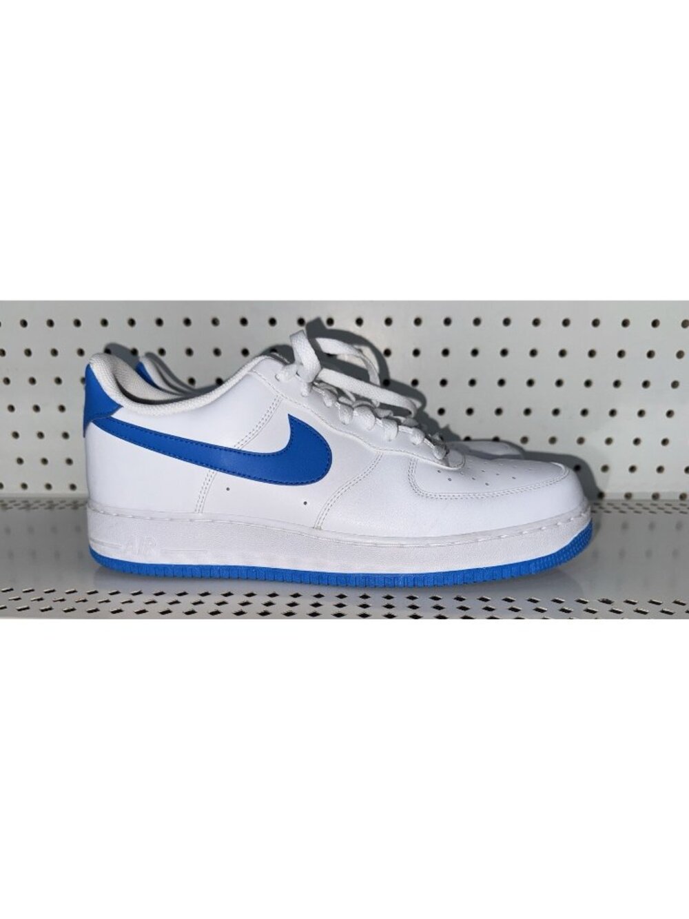 Nike Air Force 1 '07 White Photo Blue Mens Athletic Shoes Sneakers Size 12